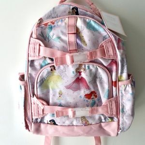 NWT Pottery Barn Disney Princess Castle Shimmer Backpack